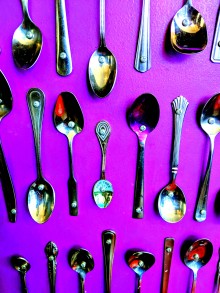 spoons at Purple Door Ice Cream